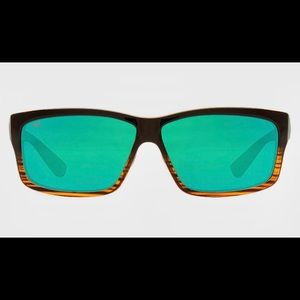 COSTA DEL MAR Mens green mirrored Polarized sunglass